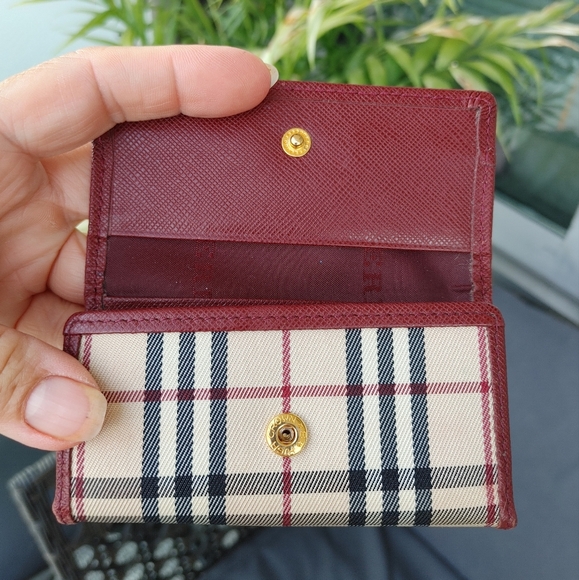 Burberry Check Print Canvas Leather Keyholder - Picture 3 of 14